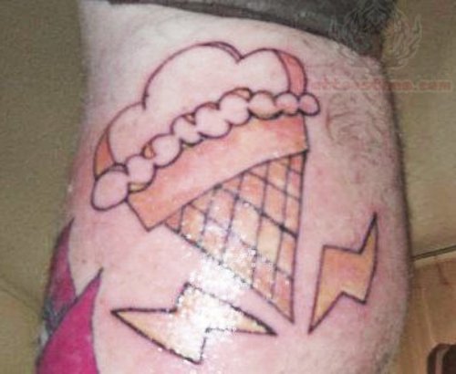 Energy Ice Cream Cone Tattoo